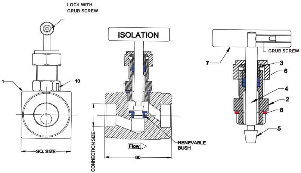 Globe Valves Screwed Bonnet Type HP702GB - Görsel 3